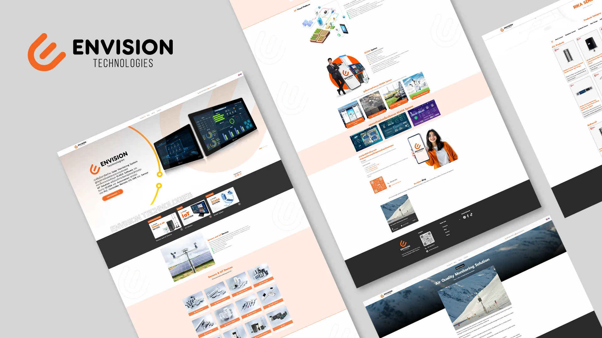 ออกแบบเว็บ Envision Technology