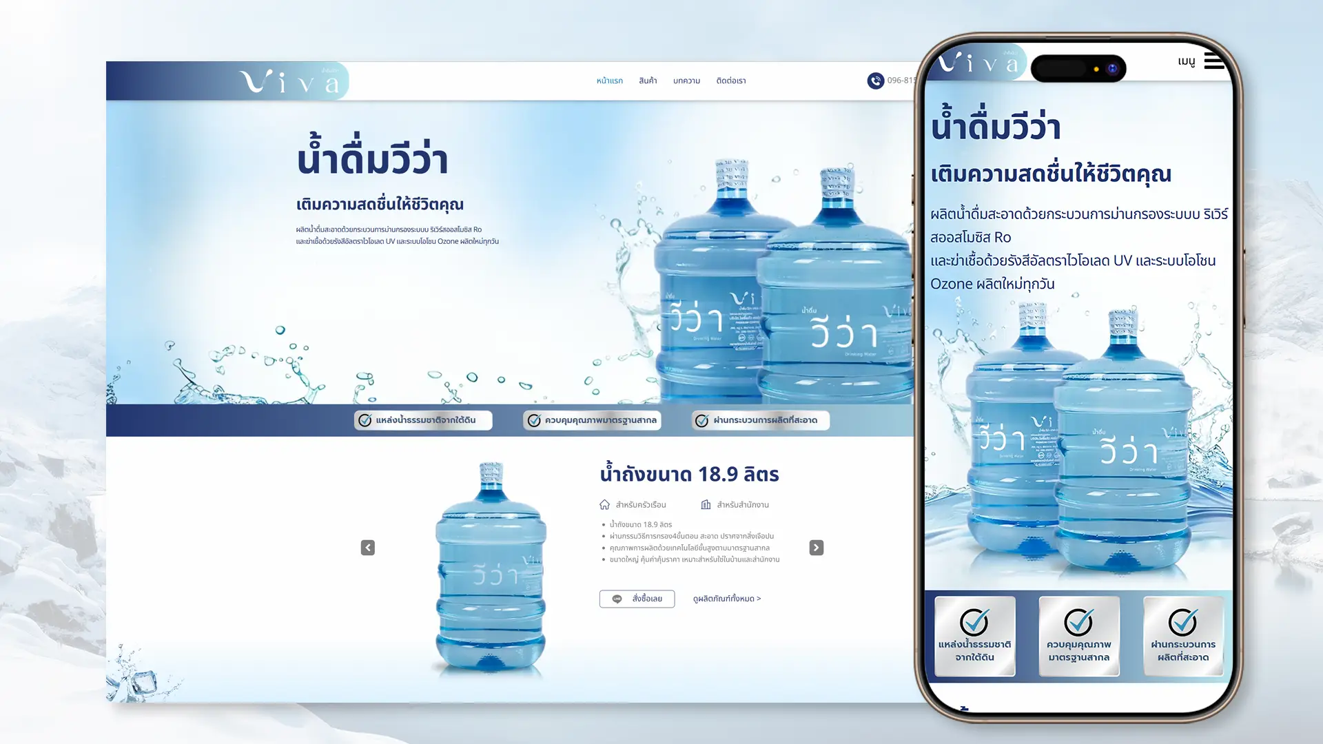 ออแบบเว็บไซต์ viva