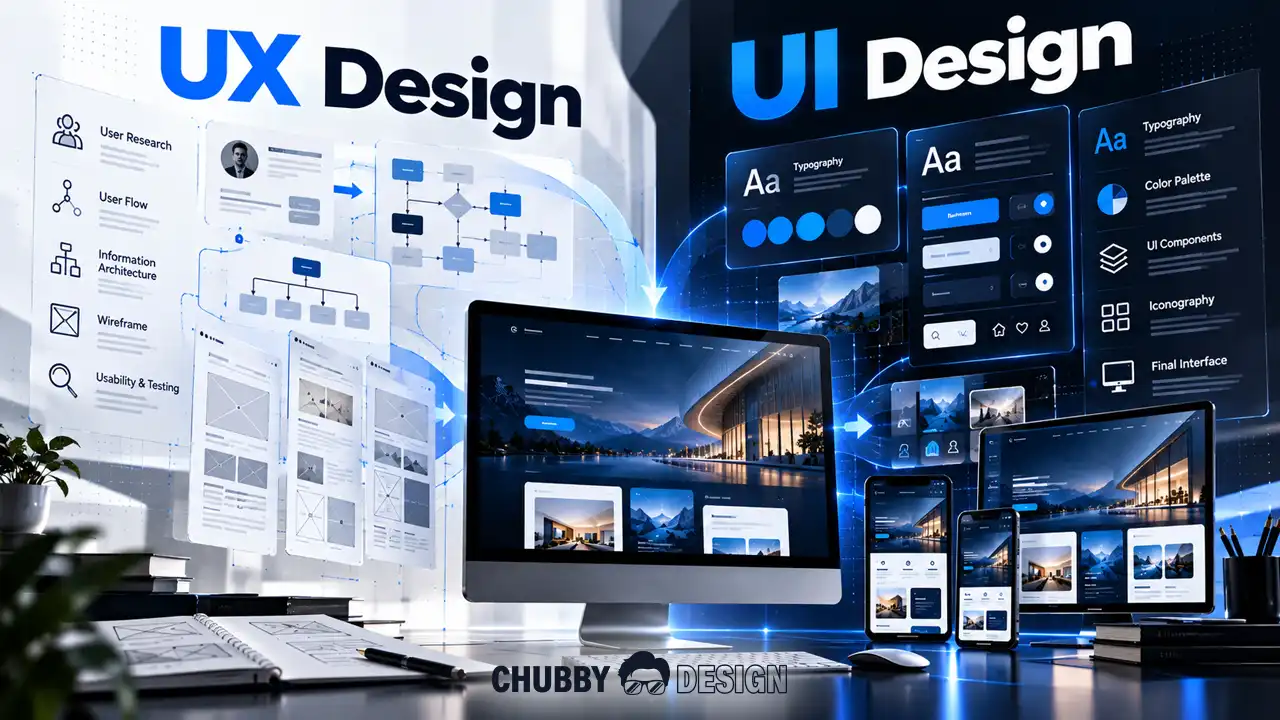 ความแตกต่างระหว่าง UX Design และ UI Design ในกระบวนการออกแบบเว็บไซต์